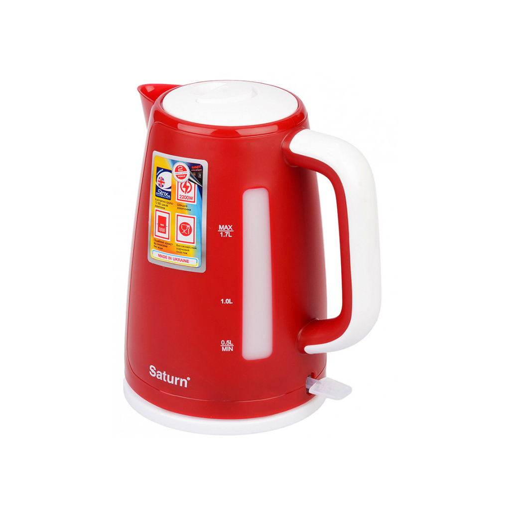 Електрочайник Saturn ST-EK8435U Red - зображення 2