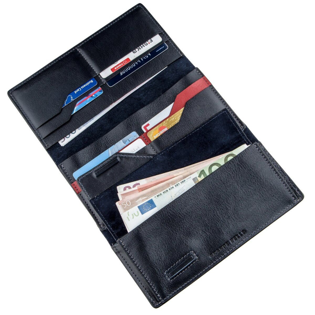 Гаманець Grande Pelle Унісекс з магнітом Синій (11221) - зображення 6