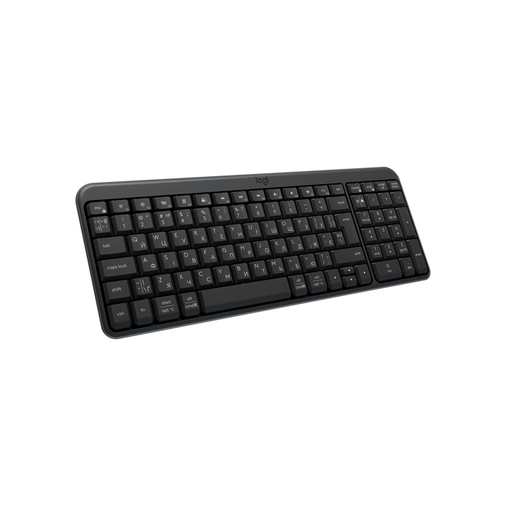Клавіатура Logitech K250 Bluetooth UA Graphite (920-013822) - зображення 1