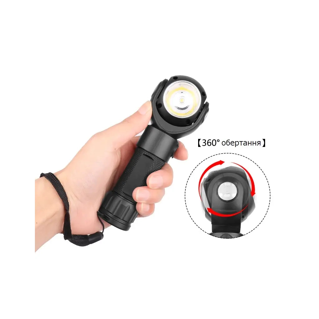 Ліхтар Quantum worklight Transformer 5W LED+COB з USB (QM-FL2020) - зображення 3