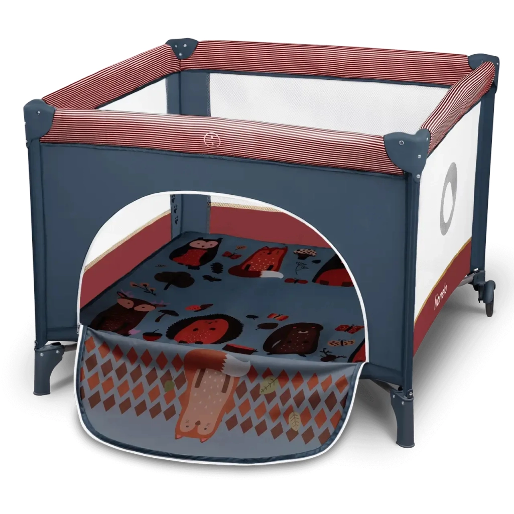 Дитячий манеж Lionelo Sofie колір - cobalt red (LO.SO04) - зображення 2