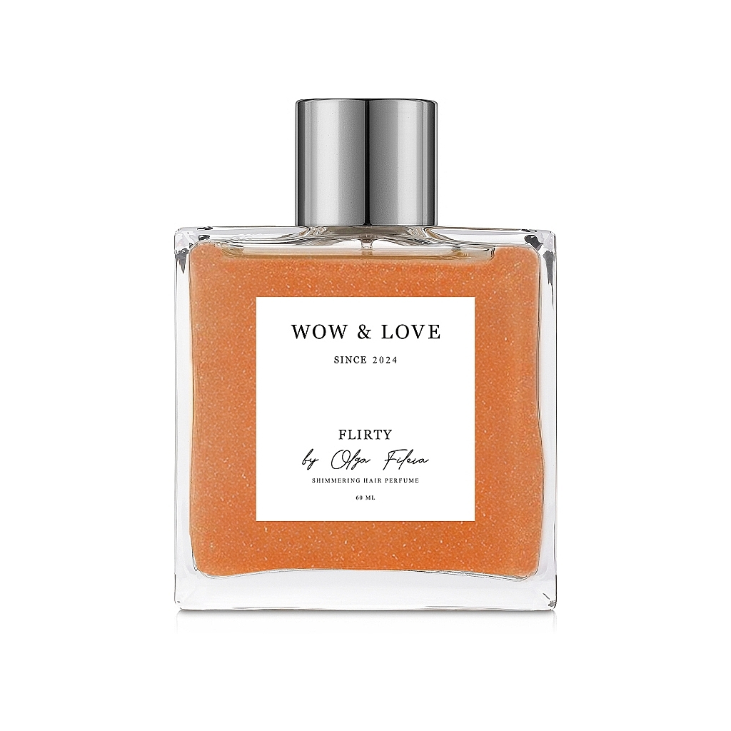 Спрей для волосся Wow&Love Flirty by Olga Fileva Hair Perfume Шимерний парфум для волосся 60 мл (4820239121811) - зображення 1