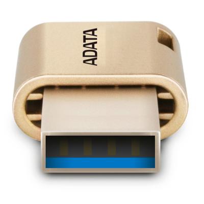 USB флеш накопичувач ADATA 32GB UC350 Gold USB 3.1/Type-C (AUC350-32G-CGD) - зображення 3