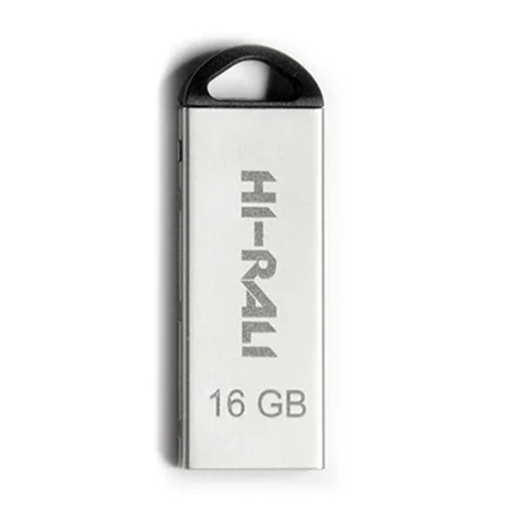 USB флеш накопичувач Hi-Rali 16GB Fit Series Silver USB 2.0 (HI-16GBFITSL) - зображення 1