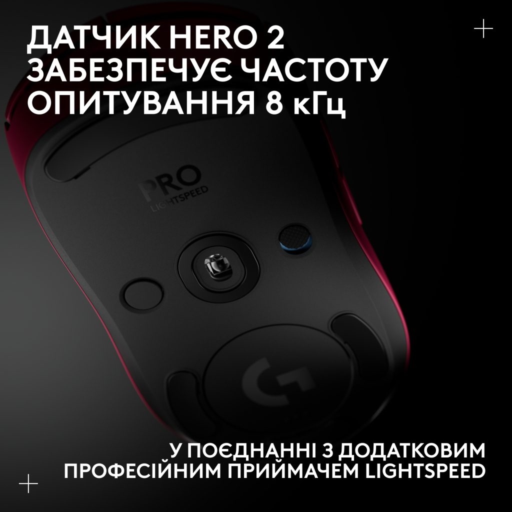 Мишка Logitech G Pro 2 Lightspeed Wireless Magenta (910-007309) - зображення 9