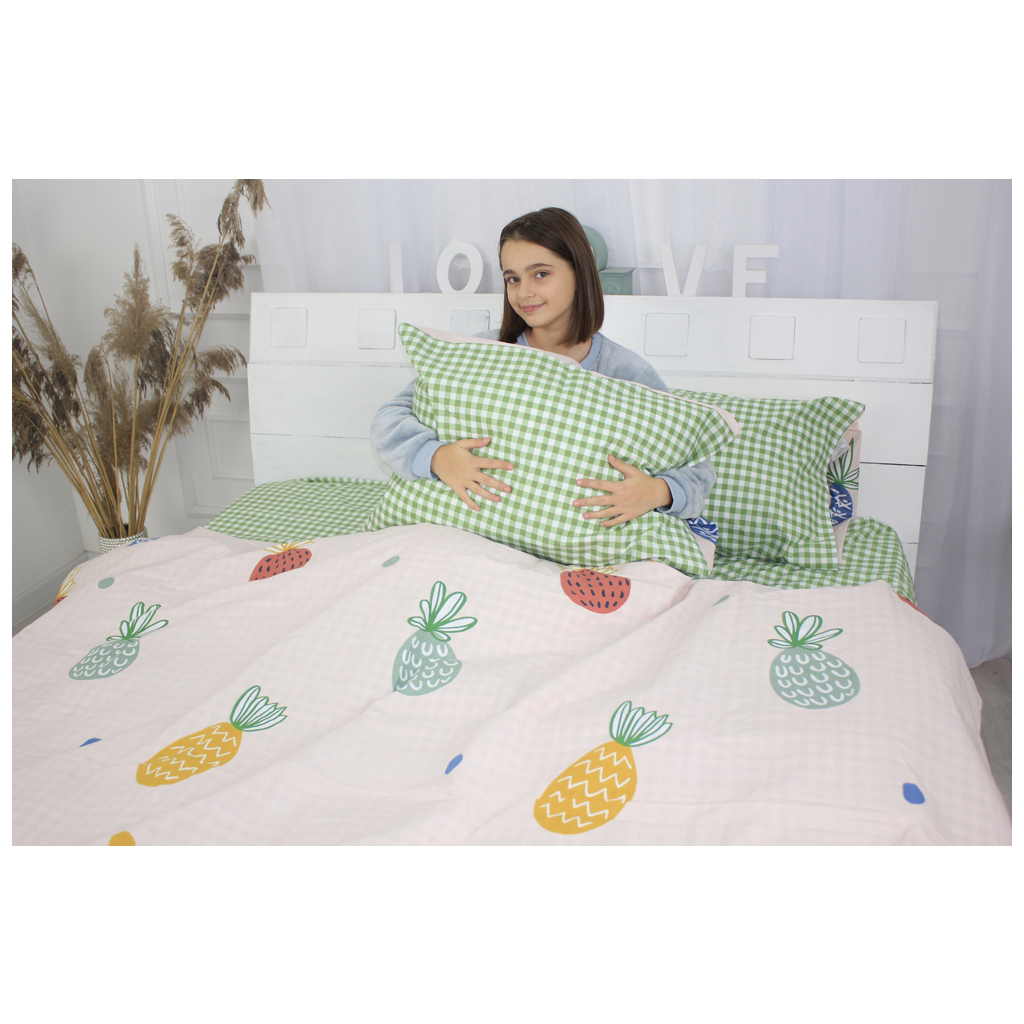 Постільна білизна MirSon Бязь Premium 17-0414 Pineapple Євро (2200002948906) - зображення 2