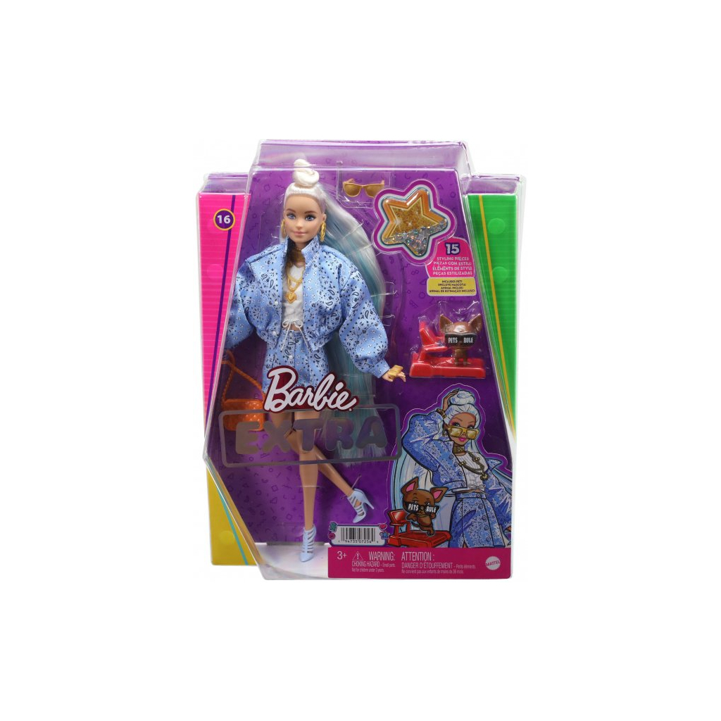 Лялька Barbie "Екстра" білявка з пучком на розпущеному волоссі (HHN08) - зображення 1