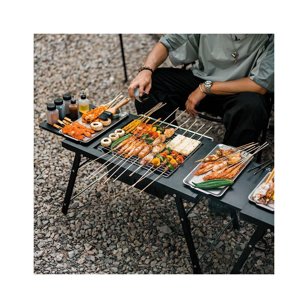 Туристичний стіл Naturehike для барбекю сталевий CNK2300CW014 чорний (6976023923289) - зображення 5
