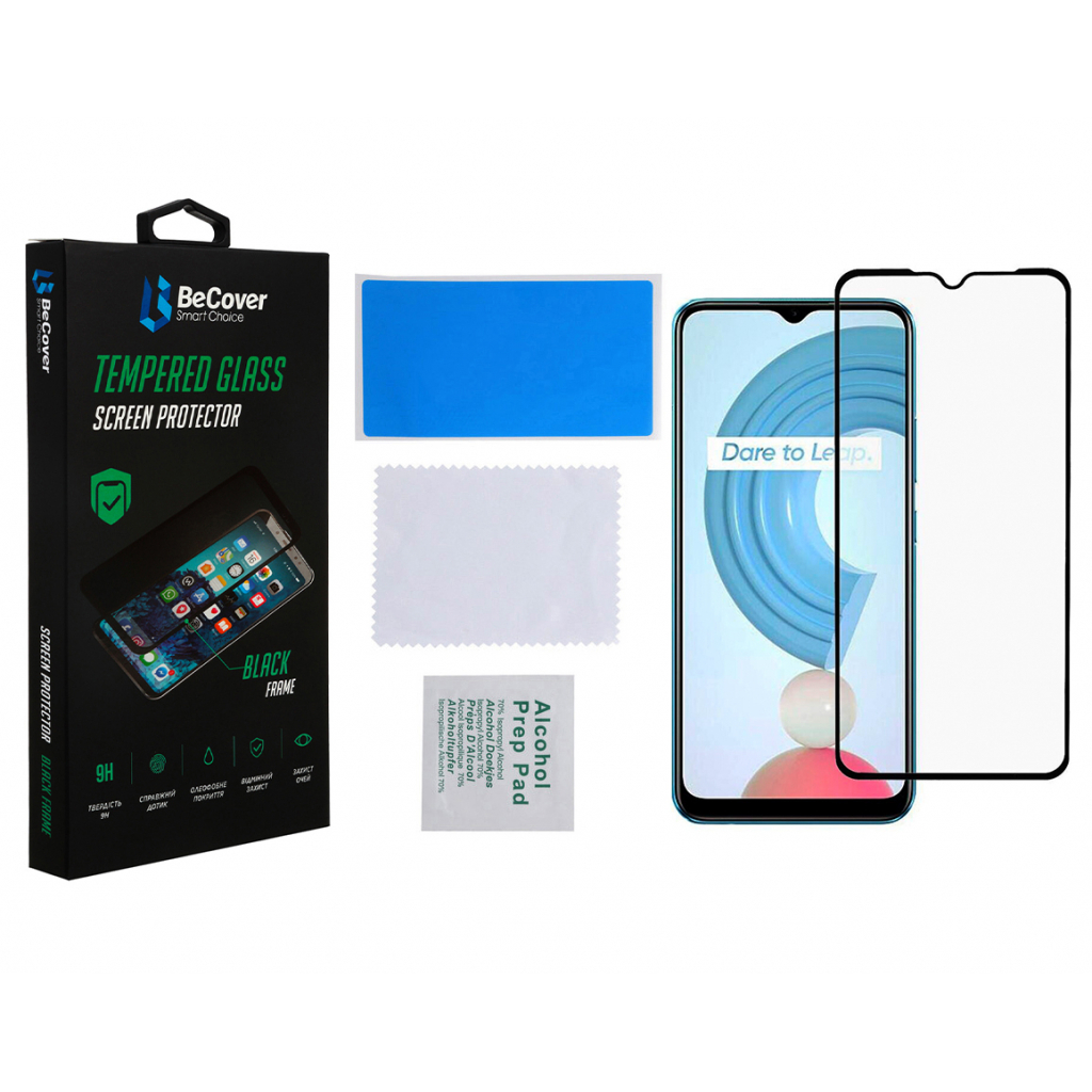 Скло захисне BeCover Realme C21Y Black (706904) - зображення 3
