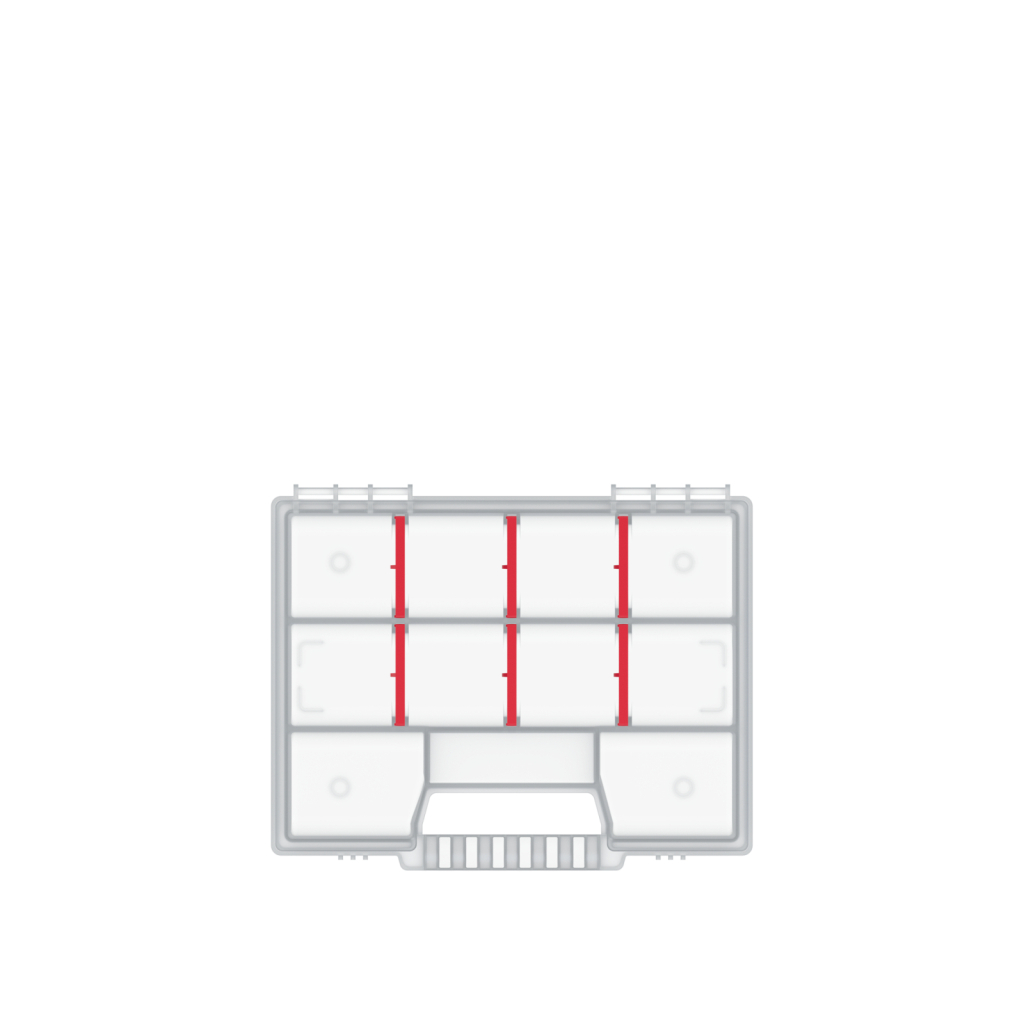 Ящик для інструментів Kistenberg органайзер 8", 195*155*35, NORT, KNO20154T (KNO20154T) - зображення 3