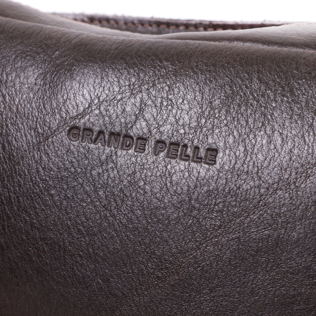 Сумка Grande Pelle Бананка з натуральної шкіри Коричнева (22575) - зображення 7