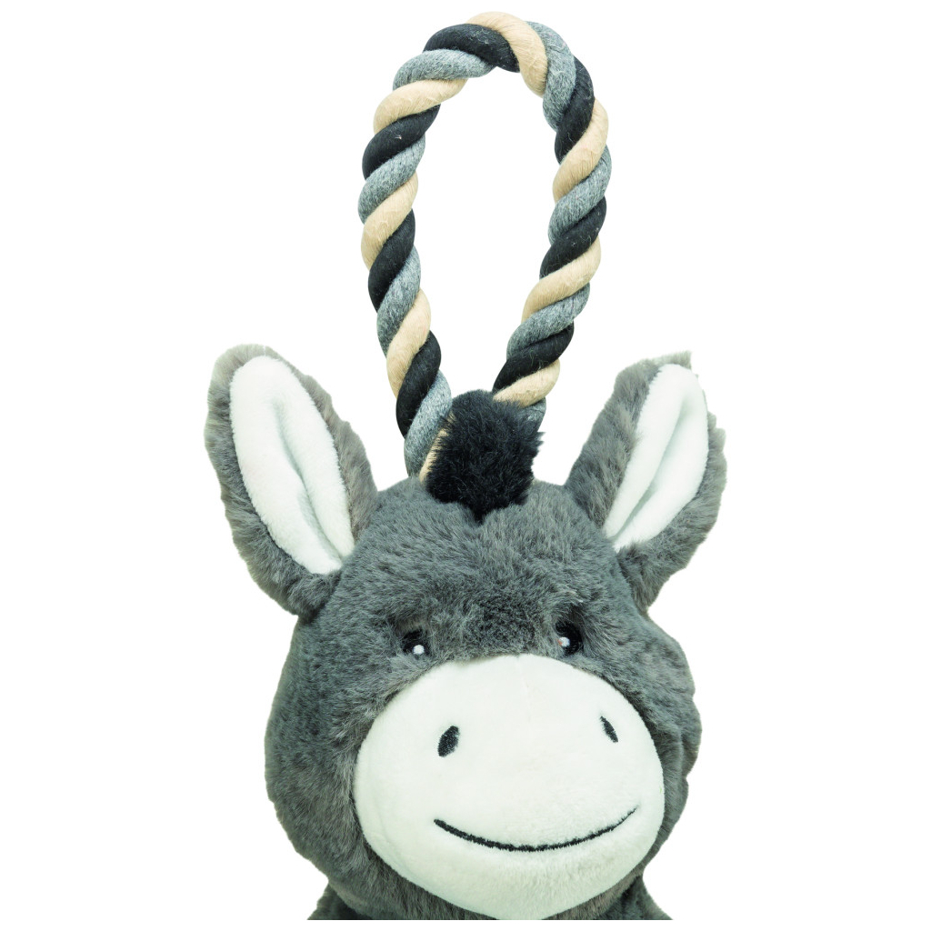 Іграшка для собак Trixie Віслюк плюшевий З перероблених матеріалів 66 см (4011905360997) - зображення 4