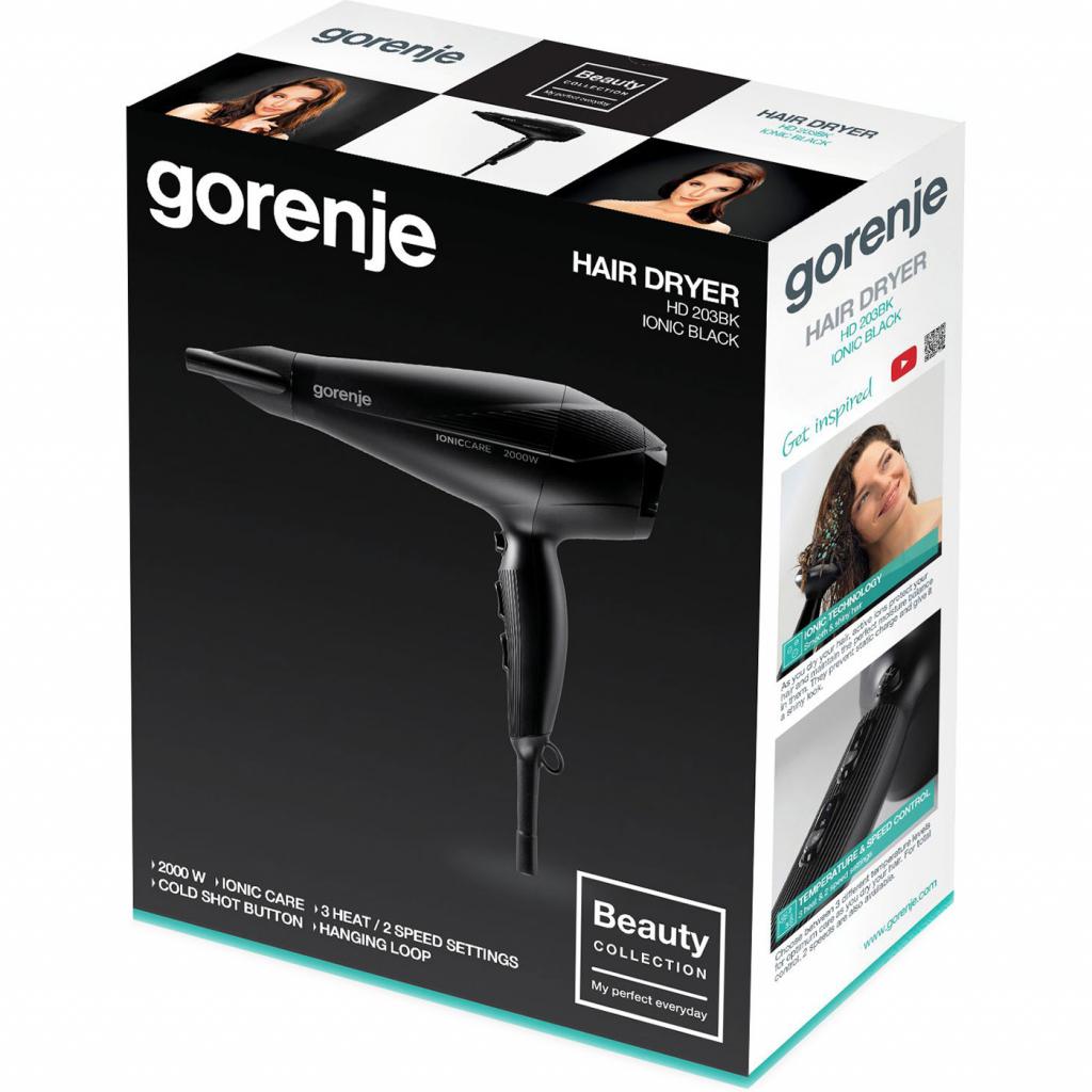 Фен Gorenje HD 203 BK (HD203BK) - зображення 4