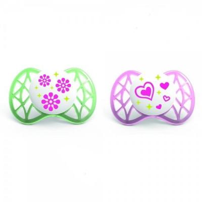 Пустушка Nuvita Air 0м+ 2шт. для дівчинки (NV7060Girl) - зображення 1