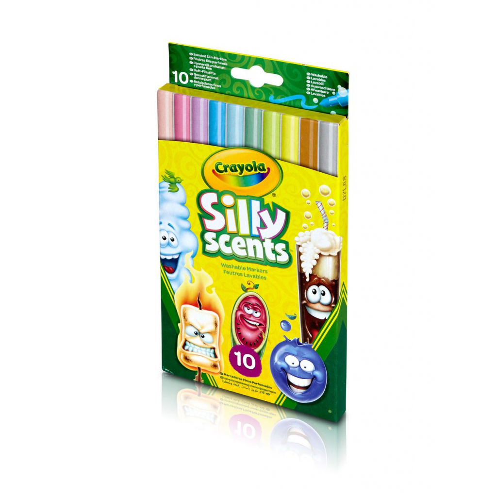Фломастери Crayola Набір Silly Scents Washable Тонка лінія з ароматом 10 шт (256340.024) - зображення 3
