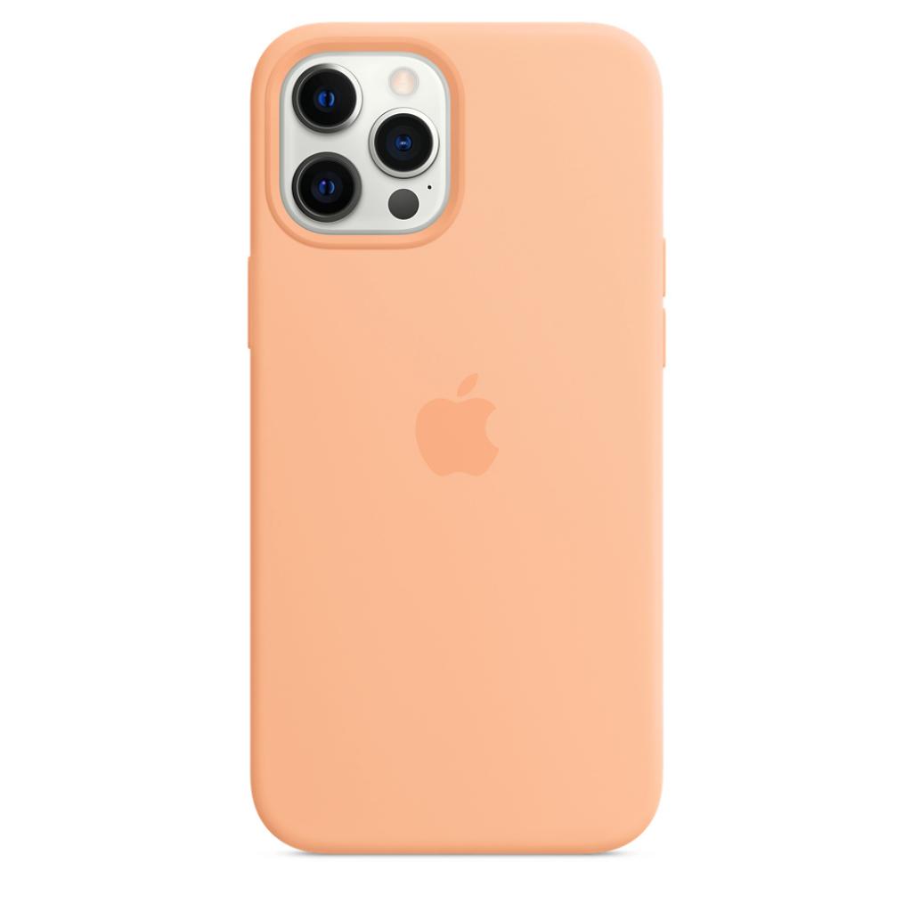 Чохол до мобільного телефона Apple iPhone 12 Pro Max Silicone Case with MagSafe - Cantaloupe (MK073ZE/A) - зображення 4