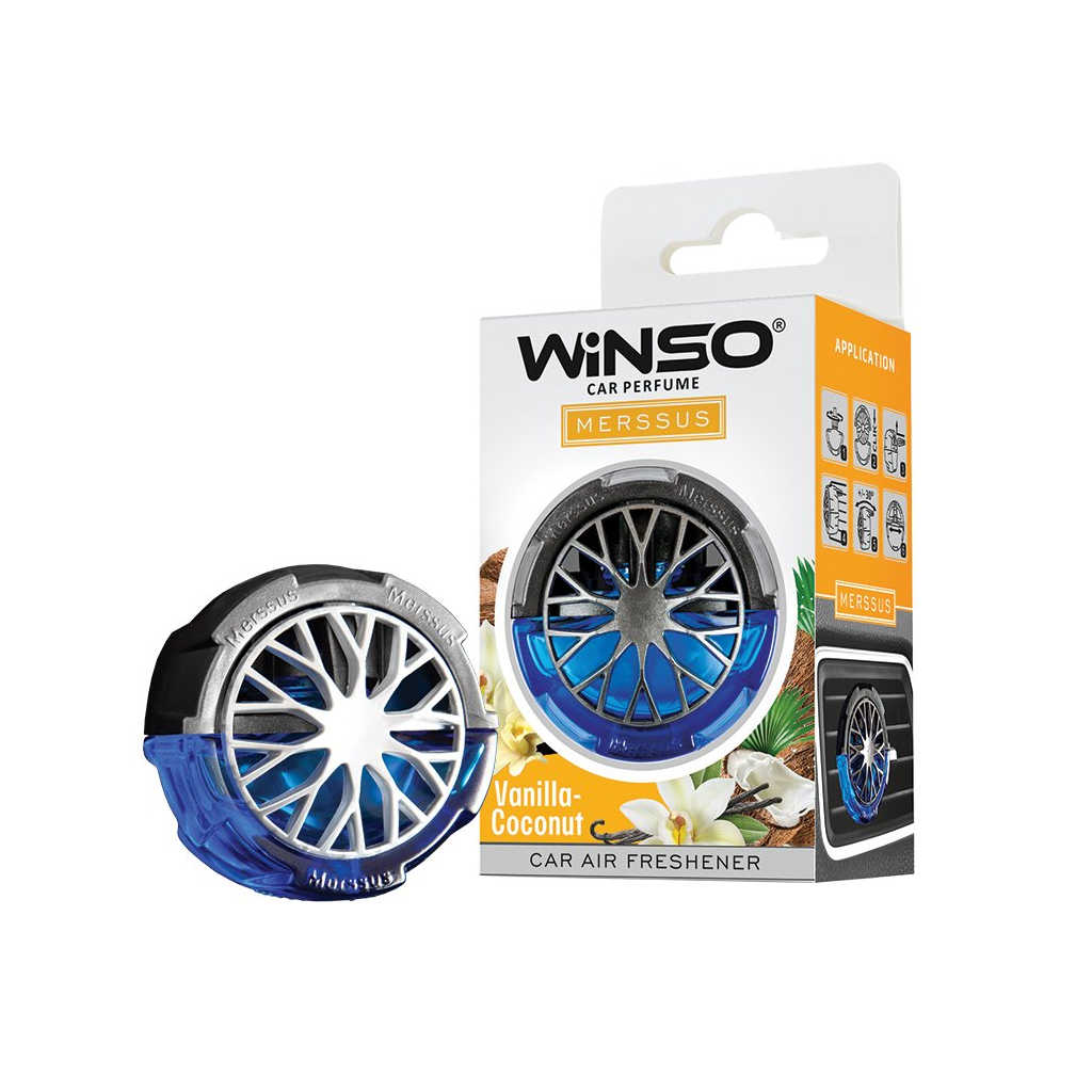 Ароматизатор для автомобіля WINSO Merssus Vanilla Coconut (534470) - зображення 1