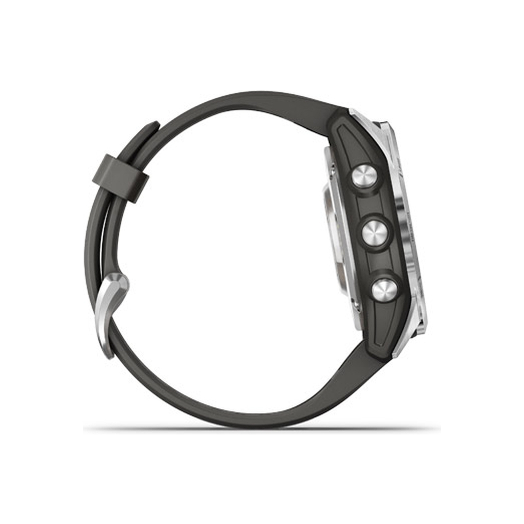 Смарт-годинник Garmin fenix 7S Pro Solar, Glass, SS w/ Graphite band, GPS (010-02776-01) - зображення 6