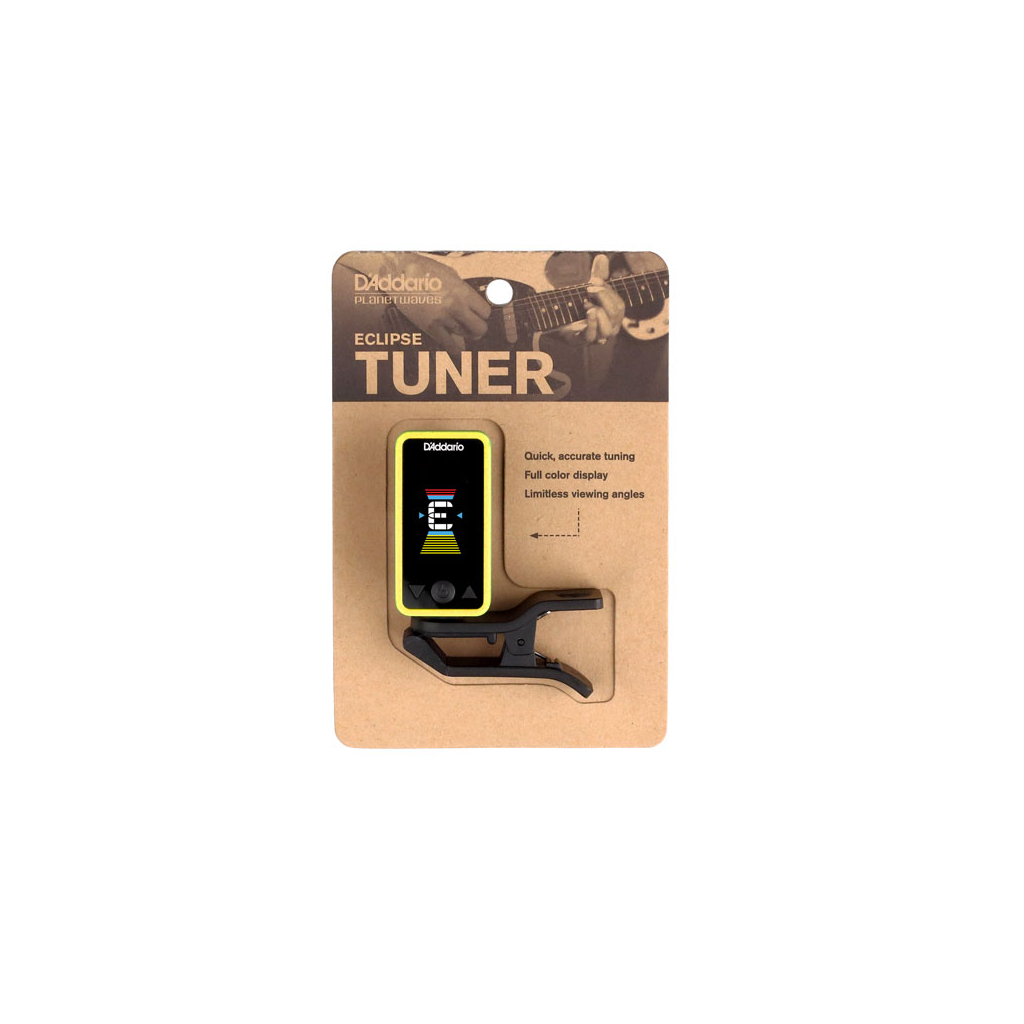 Тюнер для музичних інструментів D'Addario Eclipse Tuner Yellow (PW-CT-17YL) - изображение 4
