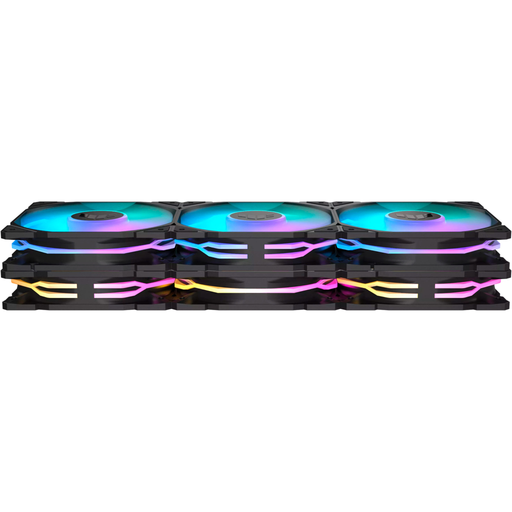 Кулер до корпусу ASUS TUF GAMING TR120 FAN ARGB BLACK 3IN1 (90DA0090-B09020) - изображение 2
