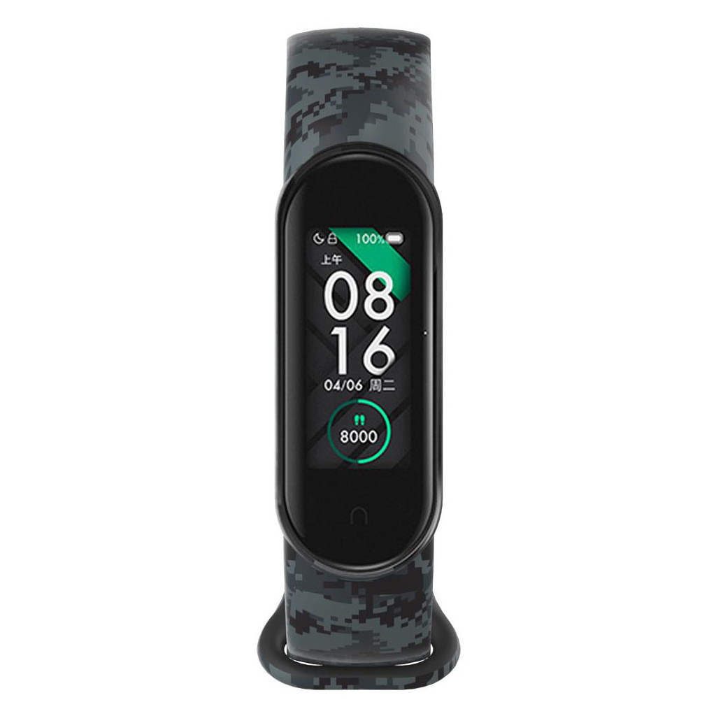 Ремінець до фітнес браслета XoKo Силіконовий ремінець XoKo для Xiaomi Mi Smart Band 5 Camo Gr (XK-SL5-CGR) - зображення 4