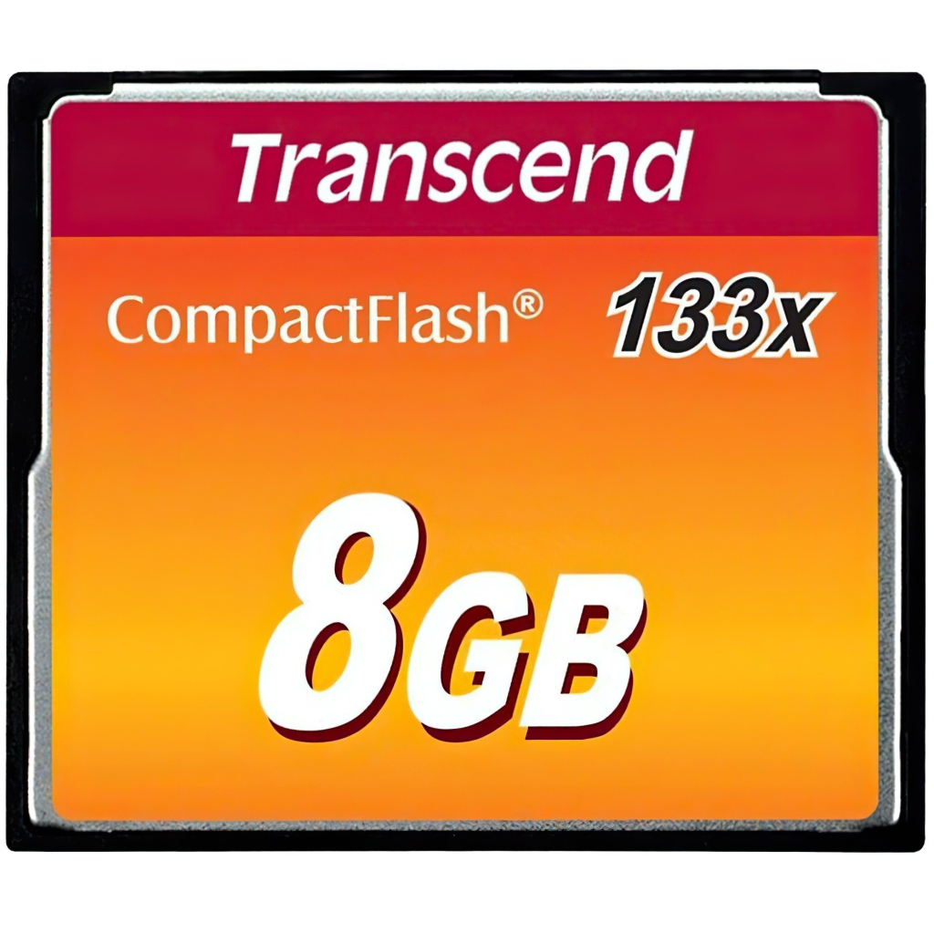 Карта пам'яті Transcend 8Gb Compact Flash 133x (TS8GCF133) - зображення 1