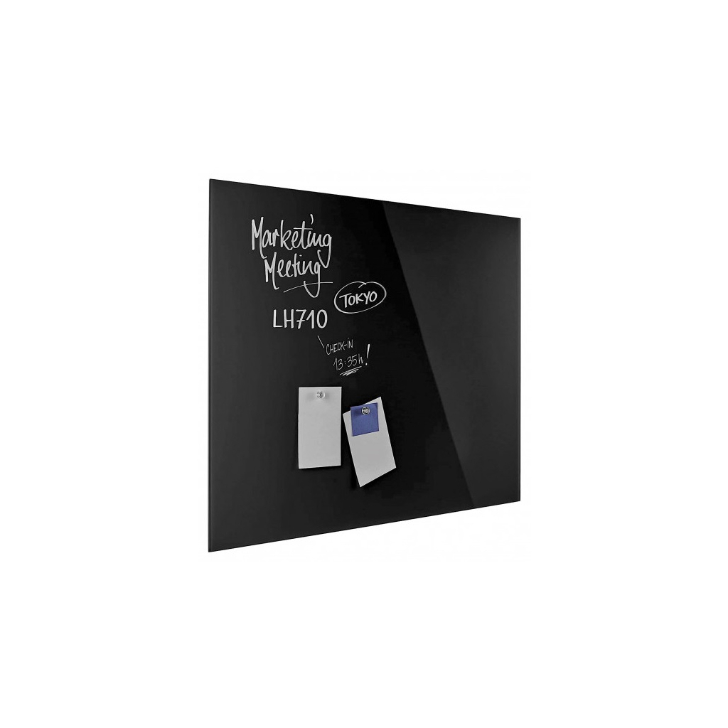 Офісна дошка Magnetoplan скляна магнітно-маркерна 1200x900 чорна Glassboard-Black (13404012) - зображення 6