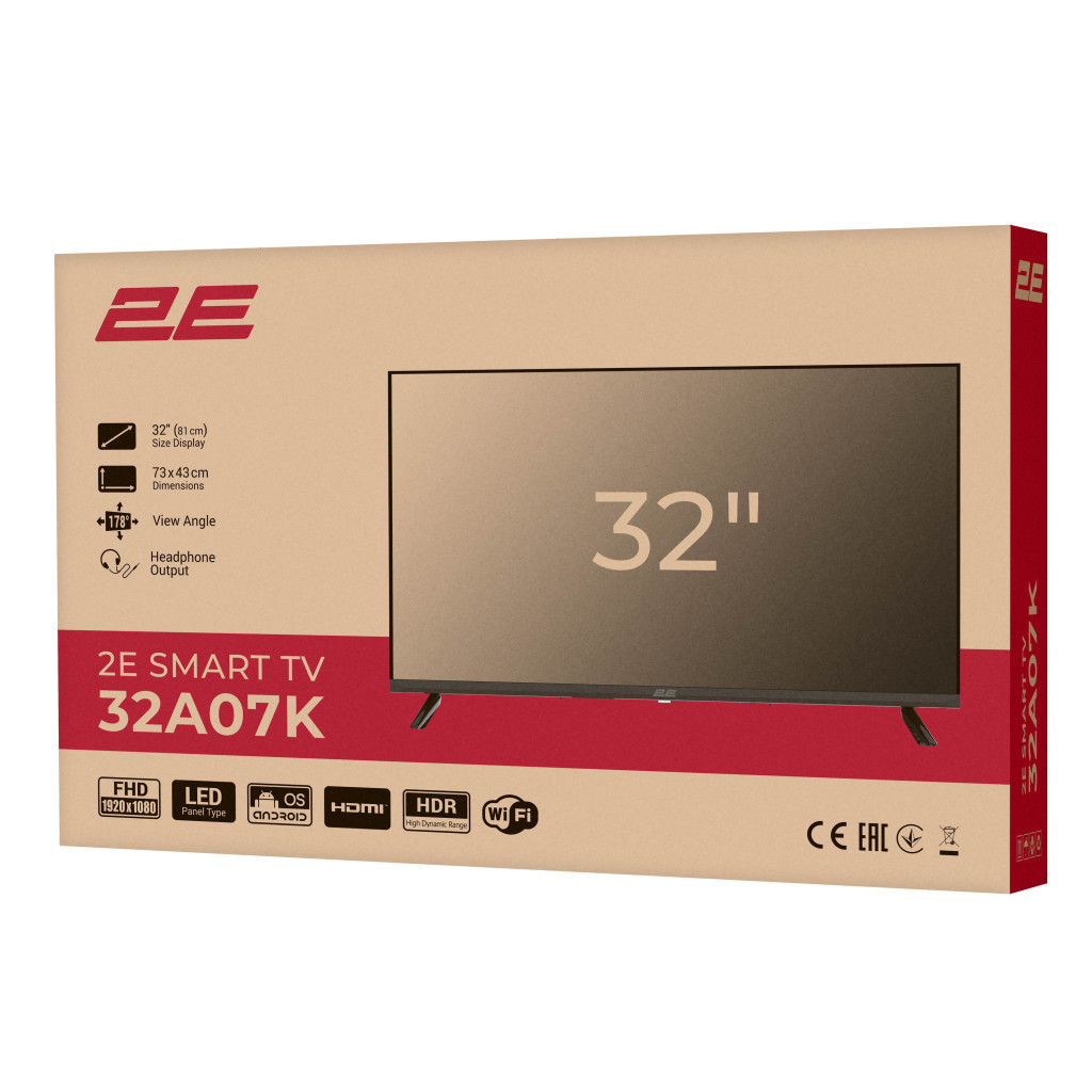 Телевізор 2E 32A07KW (2E-32A07KW) - изображение 2