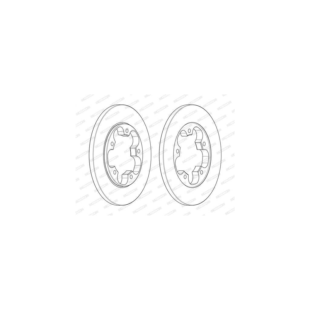 Гальмівний диск FERODO DDF2484C - зображення 2