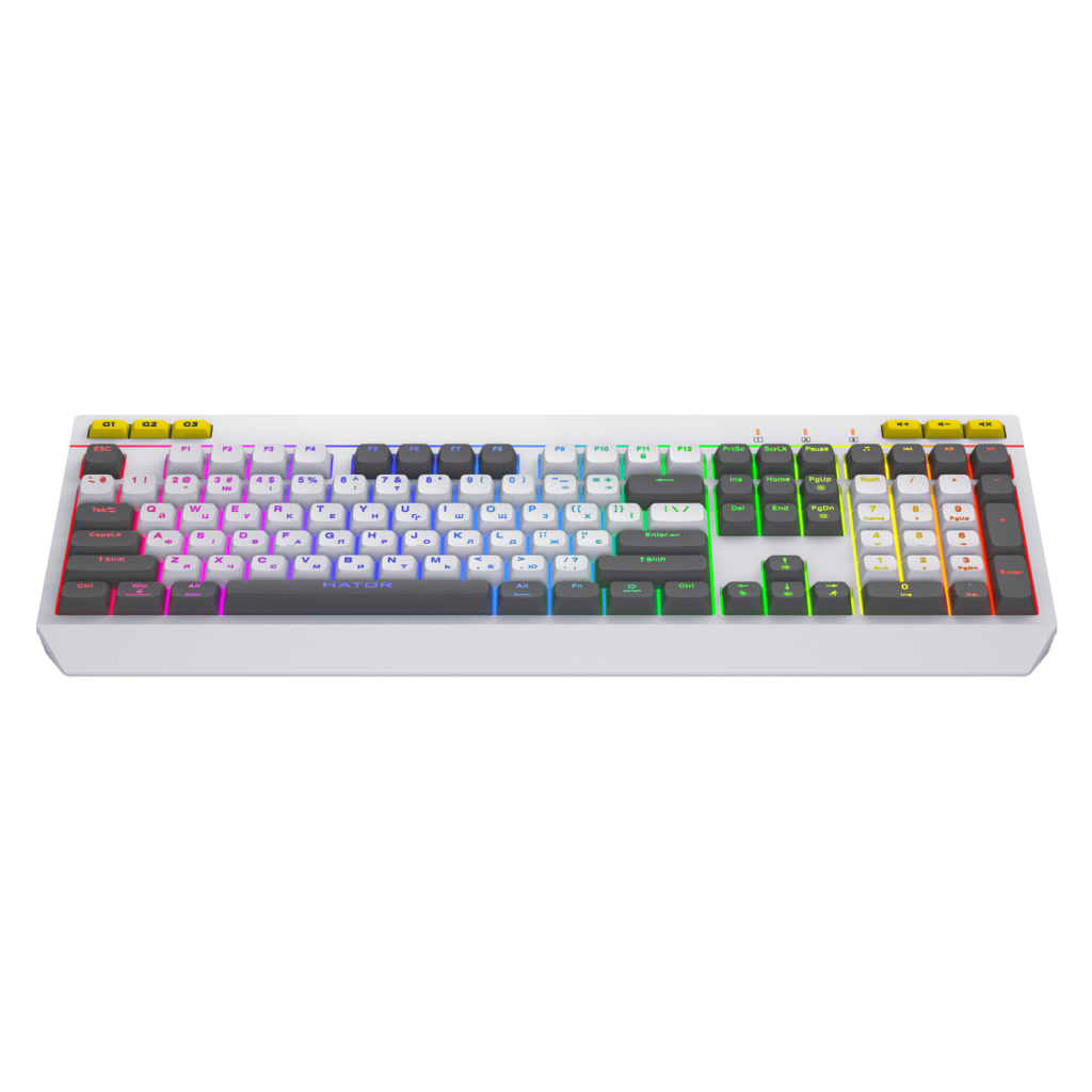 Клавіатура Hator Icefall USB White (HTK405UA) - зображення 2
