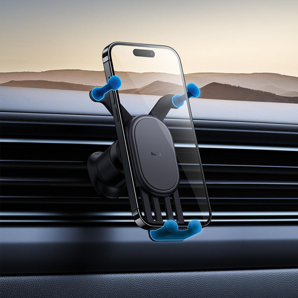 Універсальний автотримач Baseus Stable Gravitational Car Mount Air (Air Outlet Version) (SUWX020001) - зображення 12