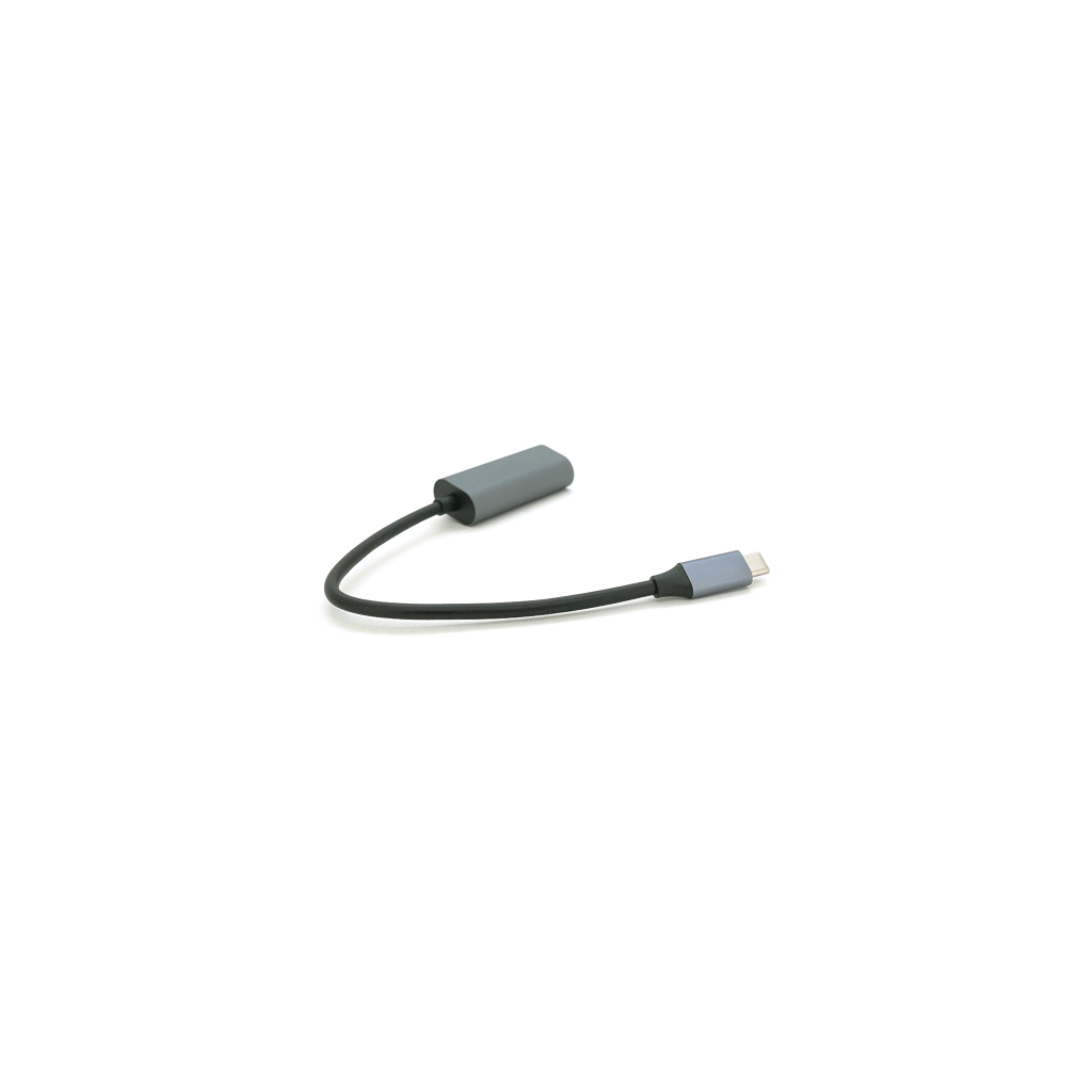 Перехідник USB-C to RJ45 0.18m 1000Mbps gray Voltronic (YT-Type-C(M)/RJ-45(F)-G/27033) - зображення 2