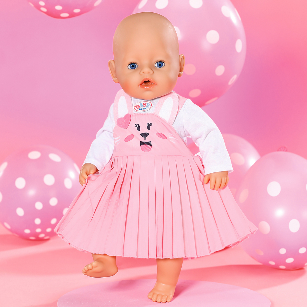 Аксесуар до ляльки Zapf Одяг для ляльки Baby Born - Сукня з зайкою (832868) - зображення 4