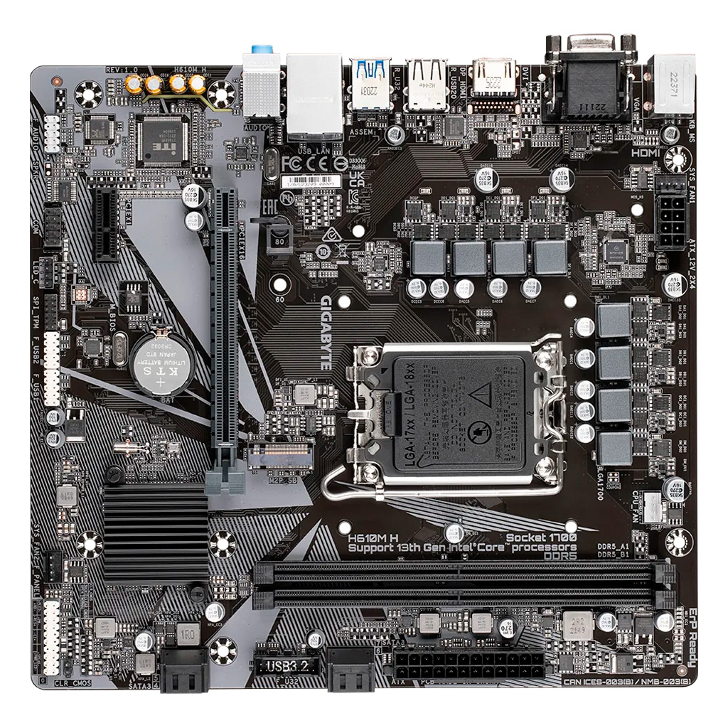 Материнська плата GIGABYTE H610M H - зображення 4
