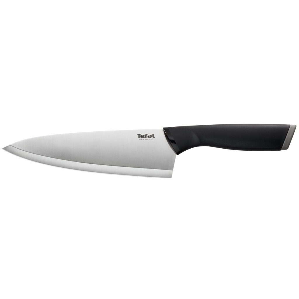 Кухонний ніж Tefal Comfort, 20см, з чохлом, нержавіюча сталь, пластик, чорний (K2213244) - зображення 3