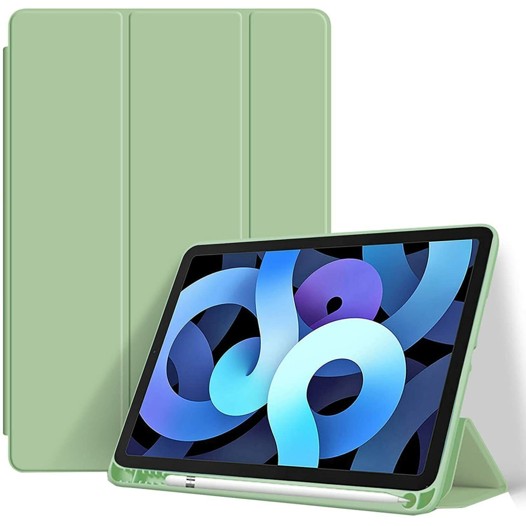 Чохол до планшета BeCover Tri Fold Soft TPU mount Apple Pencil Apple iPad 10.9" 2022/24/11" 2025 Light Green (708465) - зображення 2