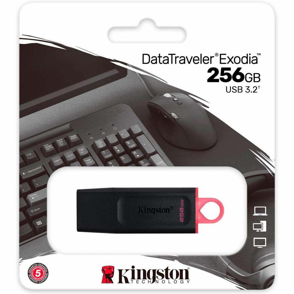 USB флеш накопичувач Kingston 256GB DataTraveler Exodia Black/Pink USB 3.2 (DTX/256GB) - зображення 6