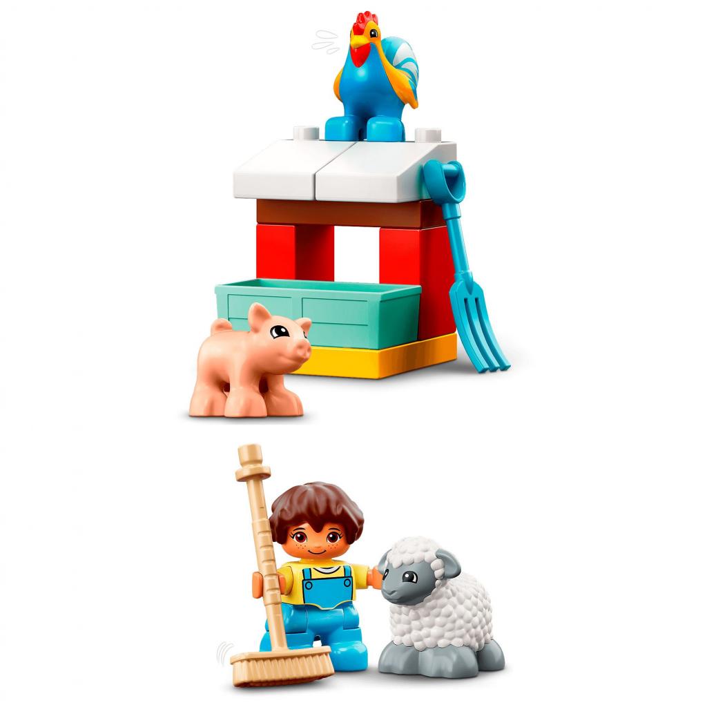 Конструктор LEGO Duplo Фермерський трактор, будиночок і тварини (10952) - зображення 6