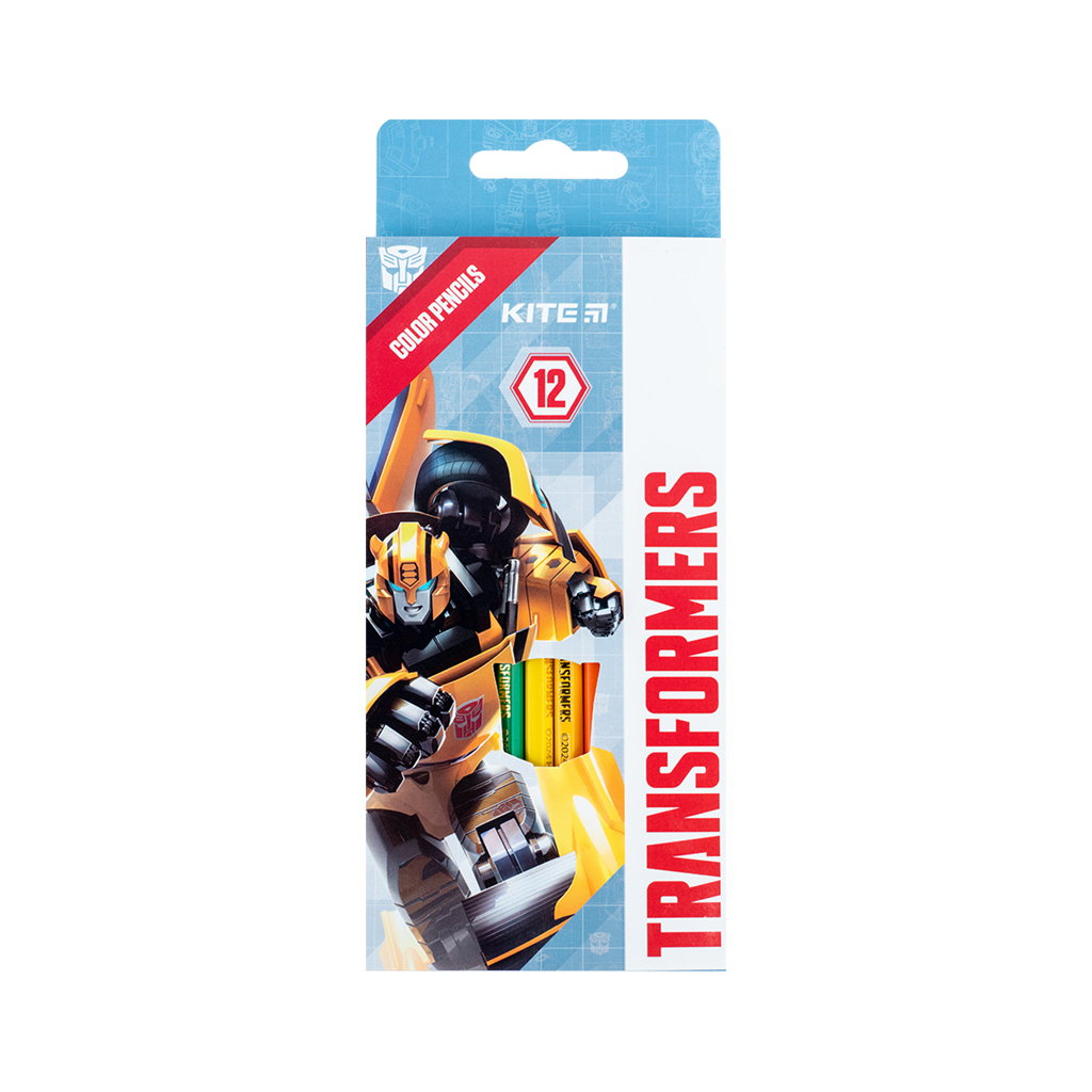 Олівці кольорові Kite Transformers 12 кольорів (TF24-051) - зображення 1