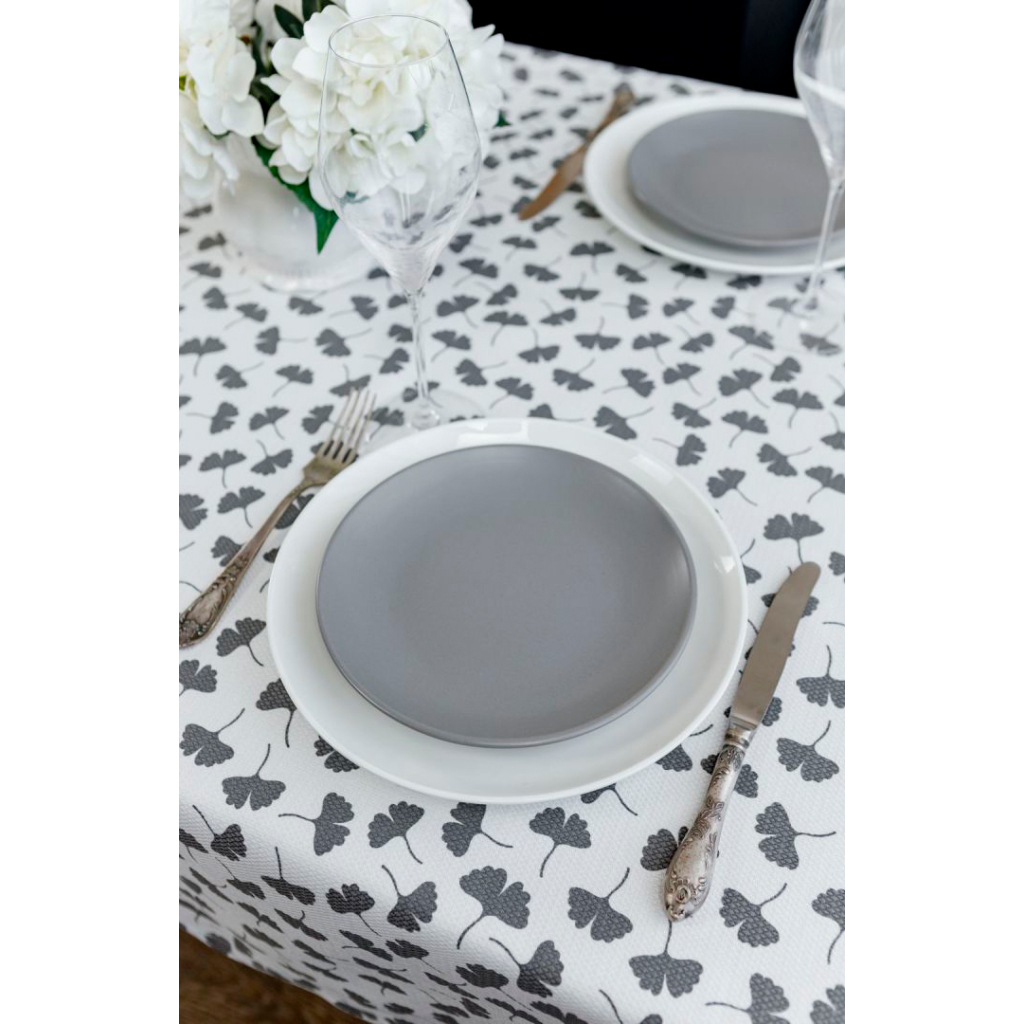 Скатертина Прованс MACAO гінкго сірий 133х180 см (29494) - зображення 2