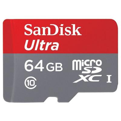 Карта пам'яті SanDisk 64GB microSD class 10 UHS-I Ultra (SDSQUNC-064G-GN3MN) - зображення 1