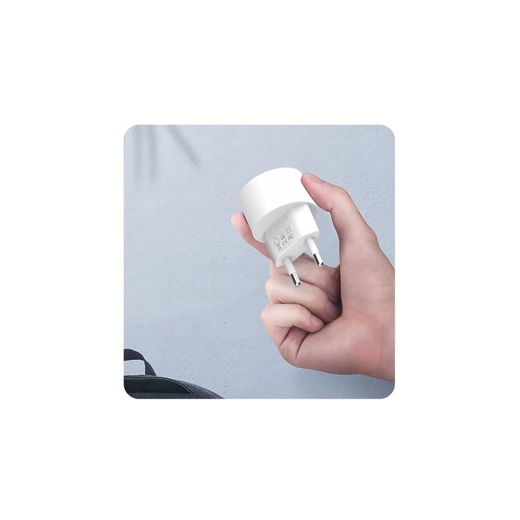 Зарядний пристрій XO 2xUSB 2.4A + cable USB to Micro 5P white (L62-M-WH) - зображення 2