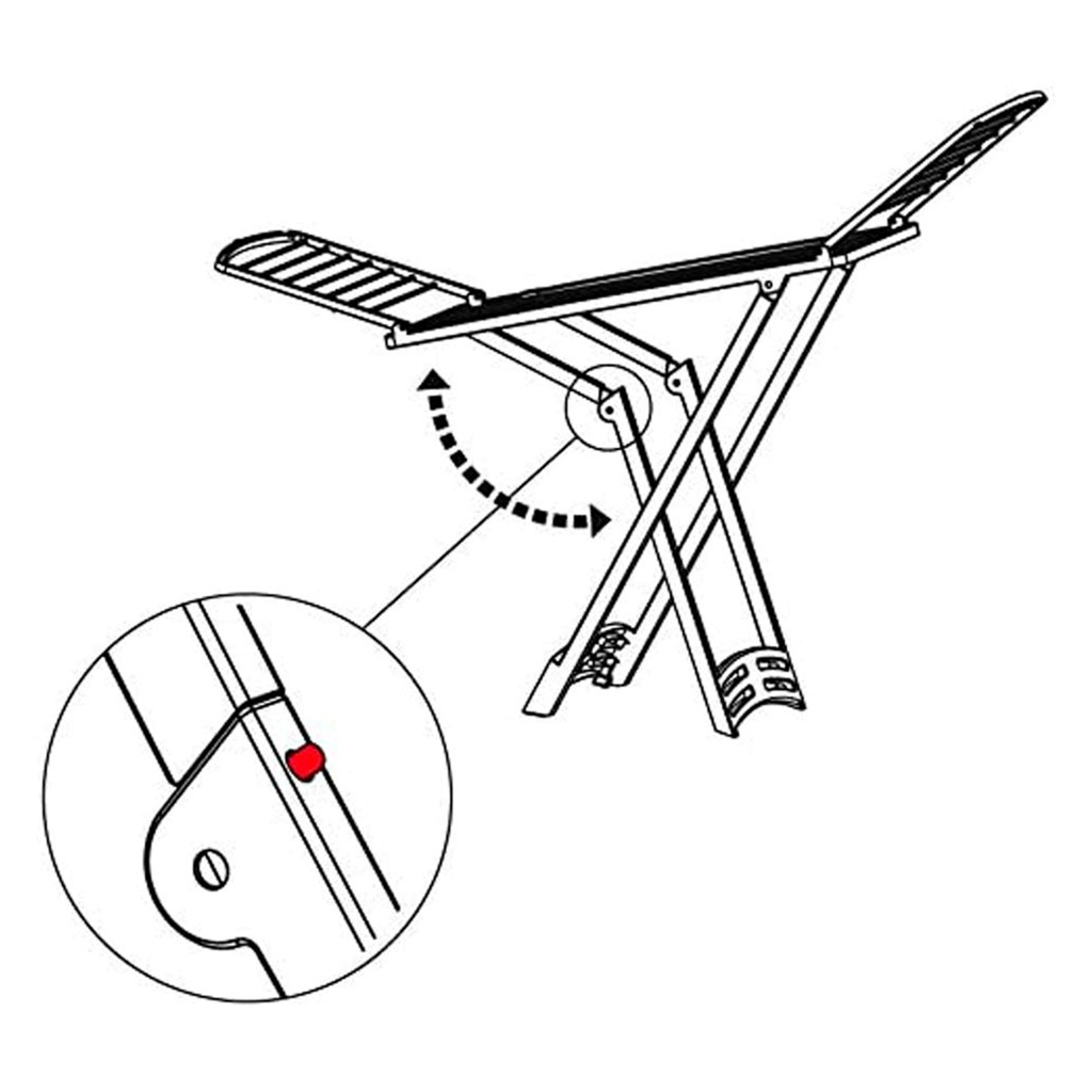 Сушарка для білизни Gimi Zaffiro підлогова 20 м (153875) (928458) - зображення 3
