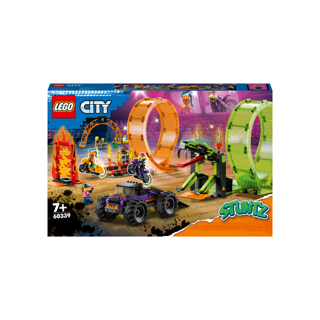 Конструктор LEGO City Stuntz Подвійна петля каскадерської арени 598 деталей (60339) - зображення 1