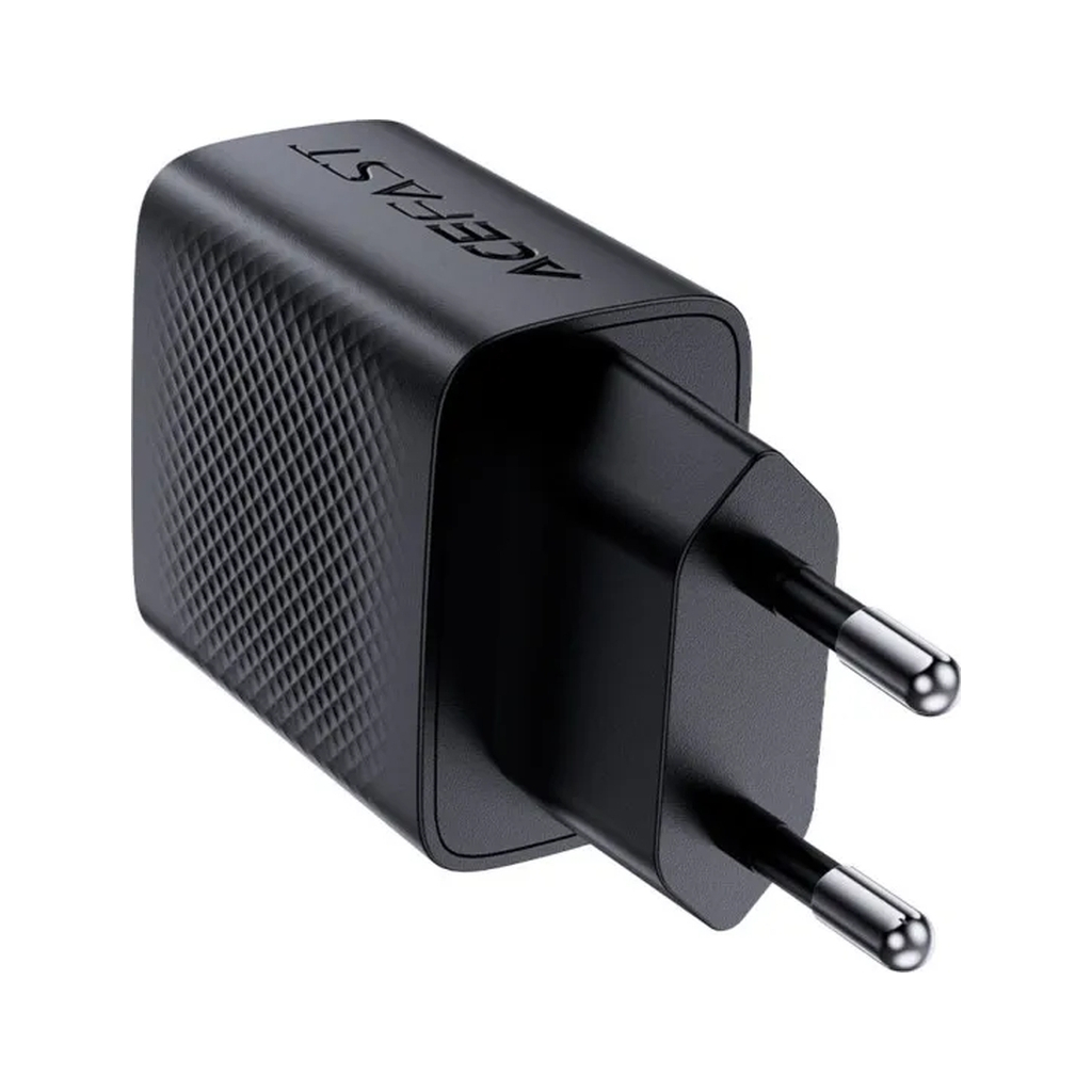 Зарядний пристрій Acefast USB-C 20W + Type-C cable A82 Fast Charger Black (6974316280057) - зображення 2