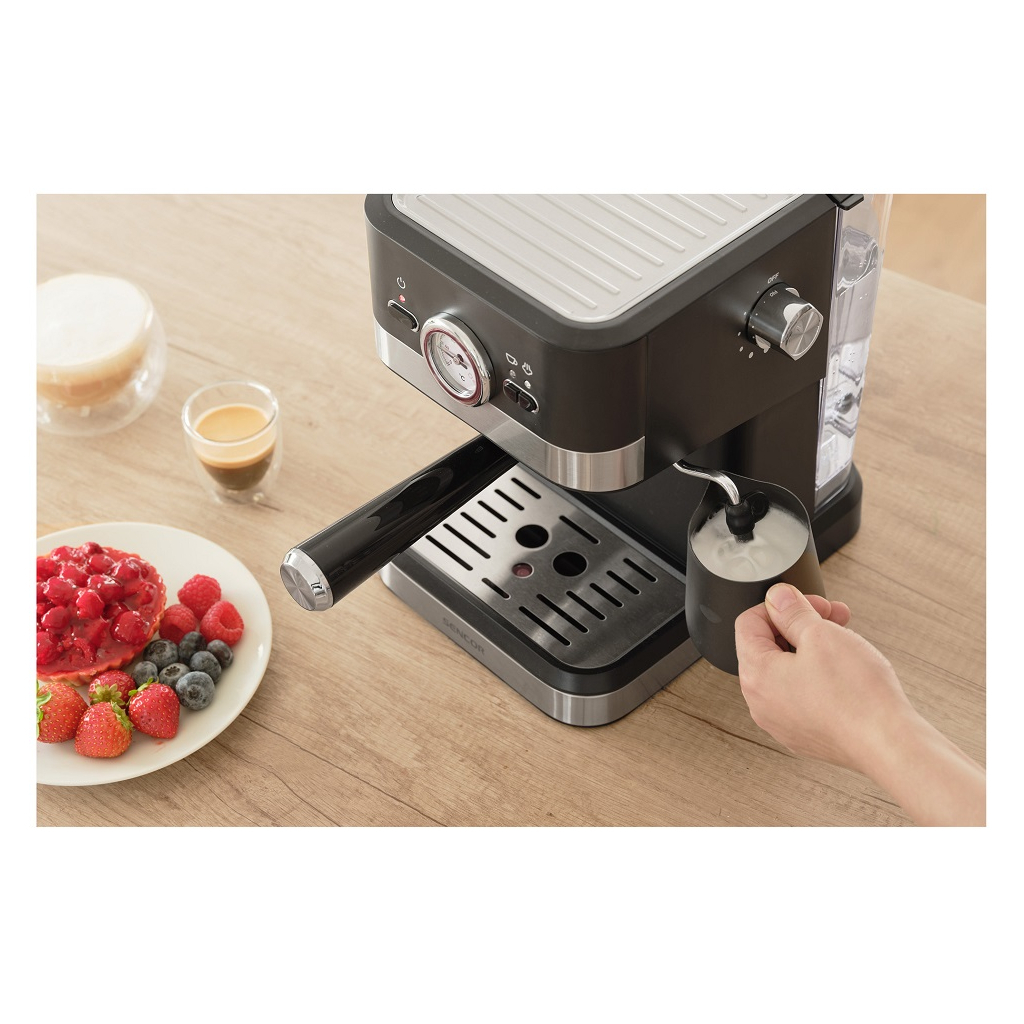 Ріжкова кавоварка еспресо Sencor SES 1721BK - изображение 13