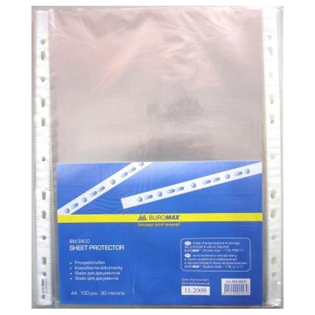 Файл Buromax А4+, 30мкм, 100шт. (BM.3800) - зображення 1