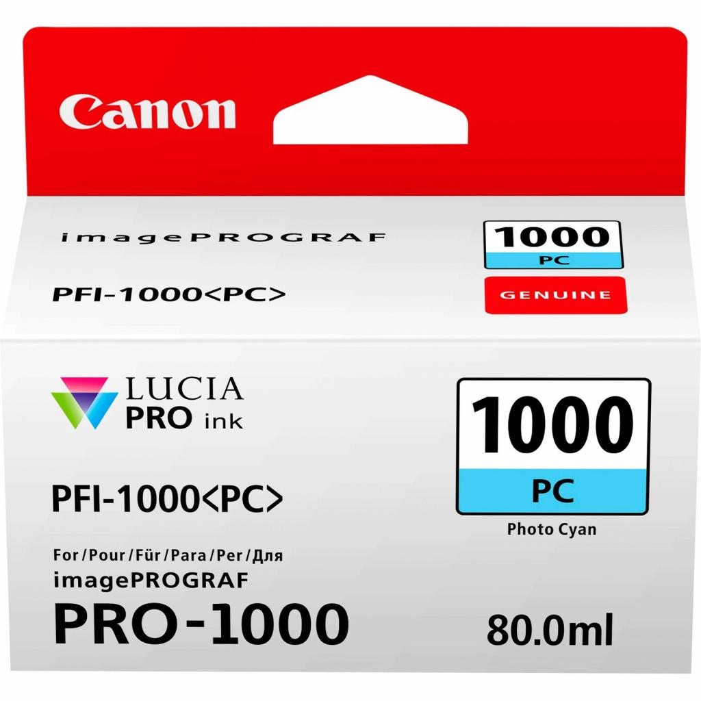 Картридж Canon PFI-1000PC (Photo Cyan) (0550C001) - зображення 1