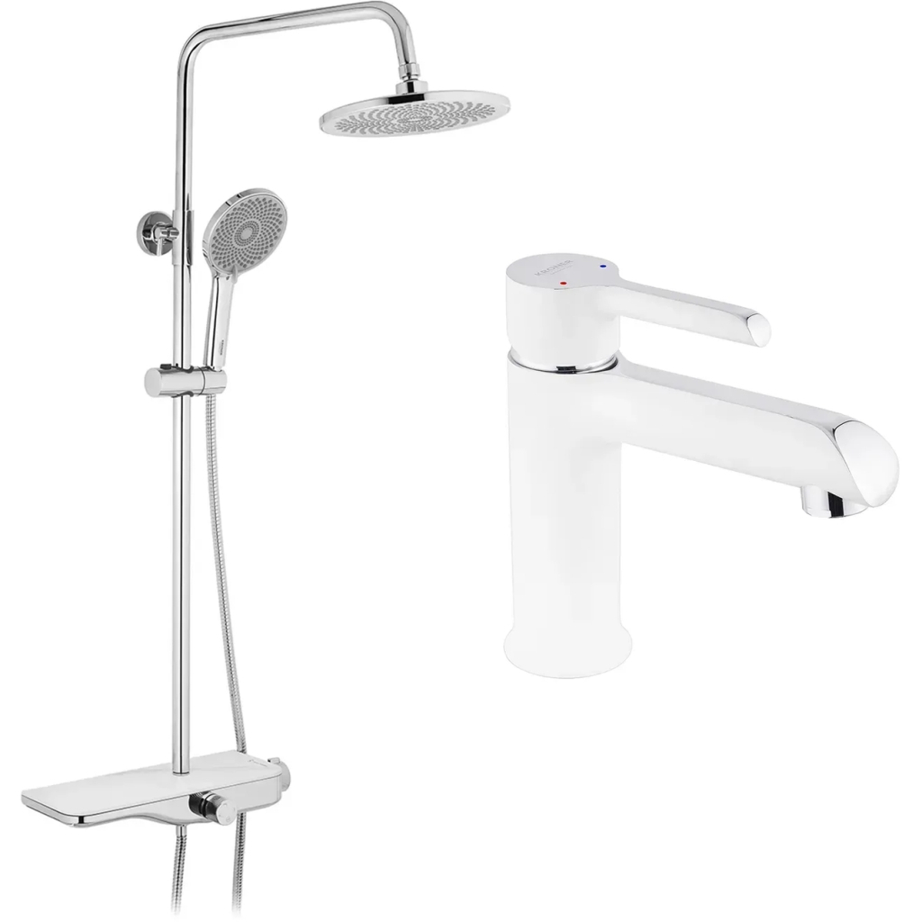 Душовий гарнітур Kroner Armada-W065 + змішувач Essen-W010 (CVS30223) - picture 1