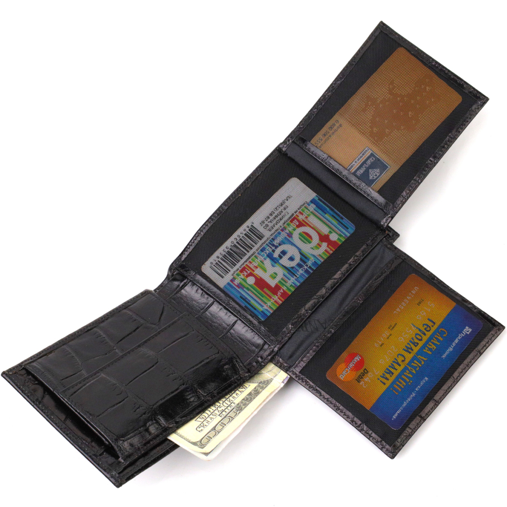 Гаманець Canpellini З натуральної шкіри Чорний (21925) - зображення 7